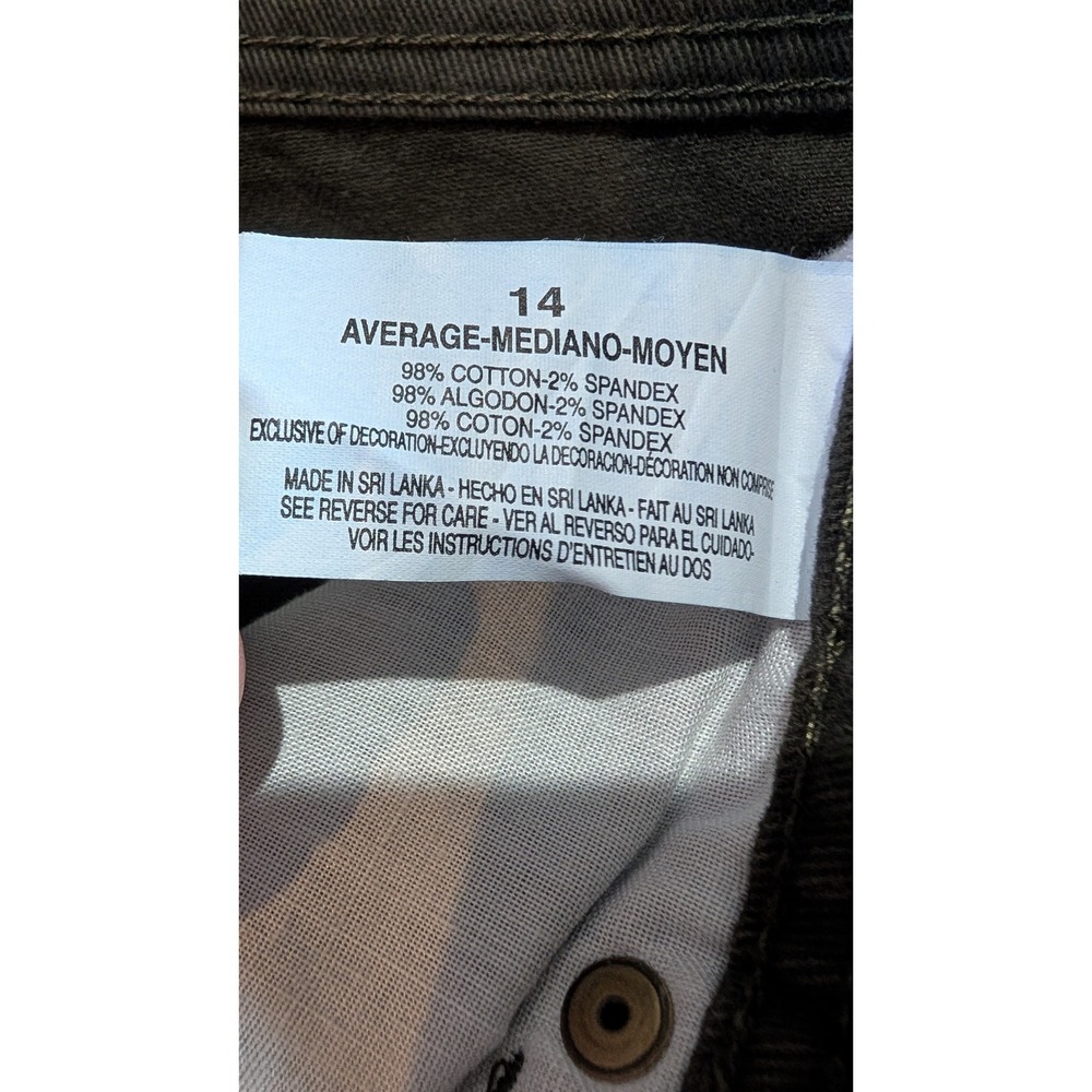Gloria Vanderbilt Amanda Classic Fit Stretch Average Green Pants Size 14 NWT - Picture 10 of 12